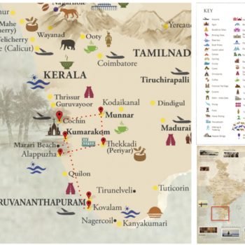India - Kerala map - Voyages Personnalisés